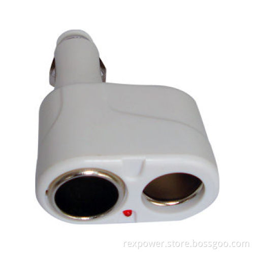 Two-dragged Cigarette Lighter Charger, Available with 12 to 24V Input Voltage